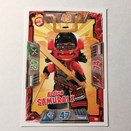 Trading Card, Ninjago Game Series 2 [German] - 25 Action Samurai X