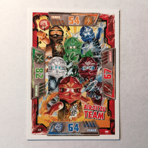 Trading Card, Ninjago Game Series 2 [German] - 49 Airjitzu Team