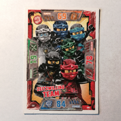 Trading Card, Ninjago Game Series 2 [German] - 50 Zeitzwilling Team