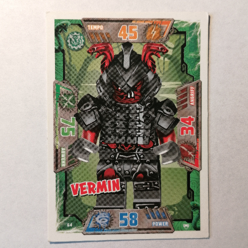 Trading Card, Ninjago Game Series 2 [German] - 64 Vermin
