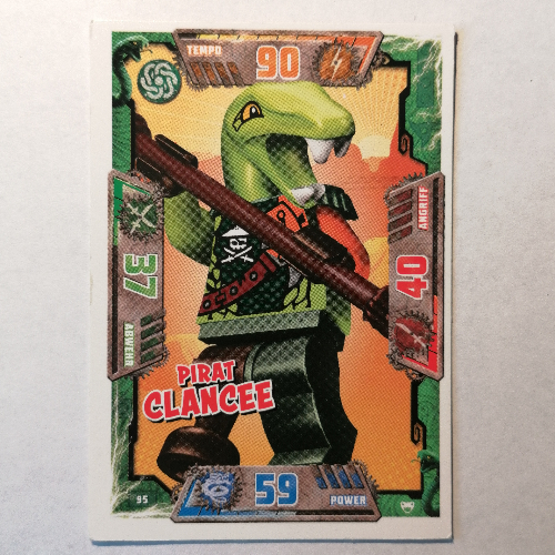 Trading Card, Ninjago Game Series 2 [German] - 95 Pirat Clancee