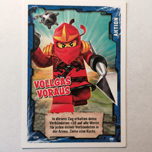 Trading Card, Ninjago Game Series 2 [German] - 124 Vollgas Voraus