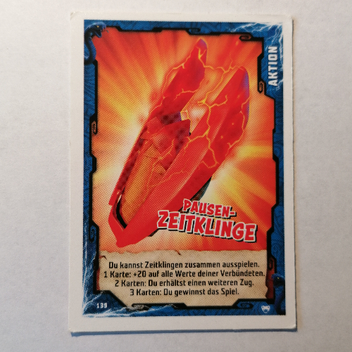 Trading Card, Ninjago Game Series 2 [German] - 139 Pausen-Zeitklinge