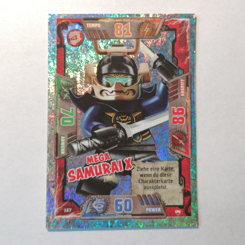 Trading Card, Ninjago Game Series 2 [German] - 167 Mega Samurai X