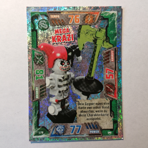 Trading Card, Ninjago Game Series 2 [German] - 179 Mega Krazi