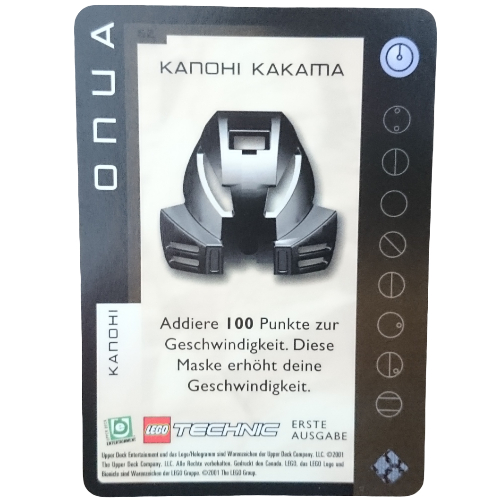 Trading Card, Bionicle Game: QftM - 62 Great Masks - Onua - Kanohi Kakama