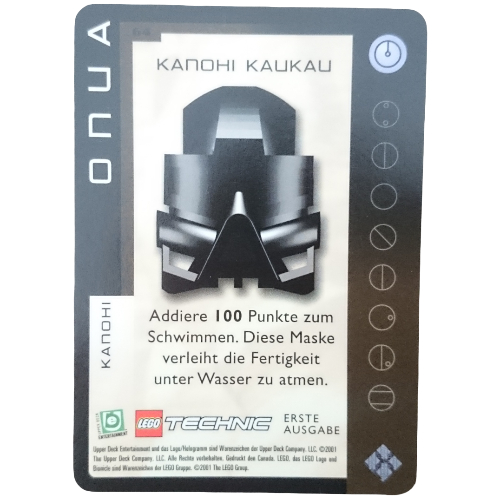Trading Card, Bionicle Game: QftM - 64 Great Masks - Onua - Kanohi Kaukau