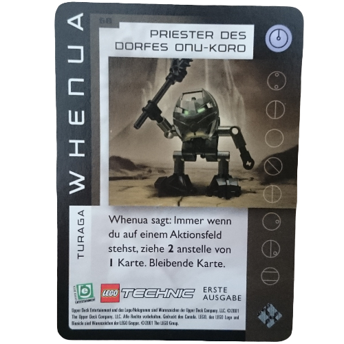 Trading Card, Bionicle Game: QftM - 68 Turaga - Whenua - Chief of Onu-Koro Village