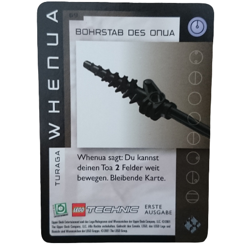 Trading Card, Bionicle Game: QftM - 69 Turaga - Whenua - Drill of Onua