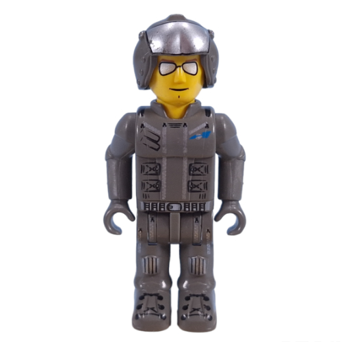 Juniors Minifig, Res-Q - Open Faced Helmet and Sunglasses