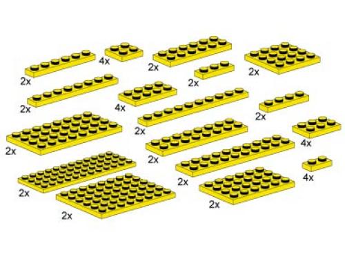 Main image of LEGO Assorted Yellow Plates (10012-1)