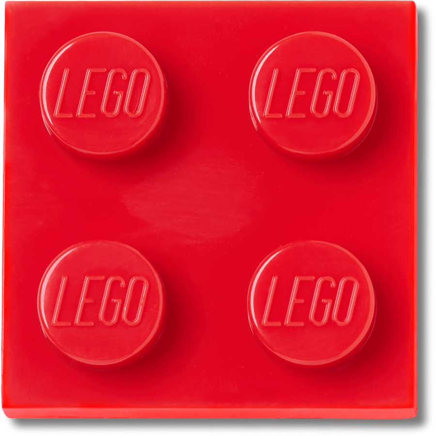 LEGO 10018248 Red Tile 2x2 Jibbitz box