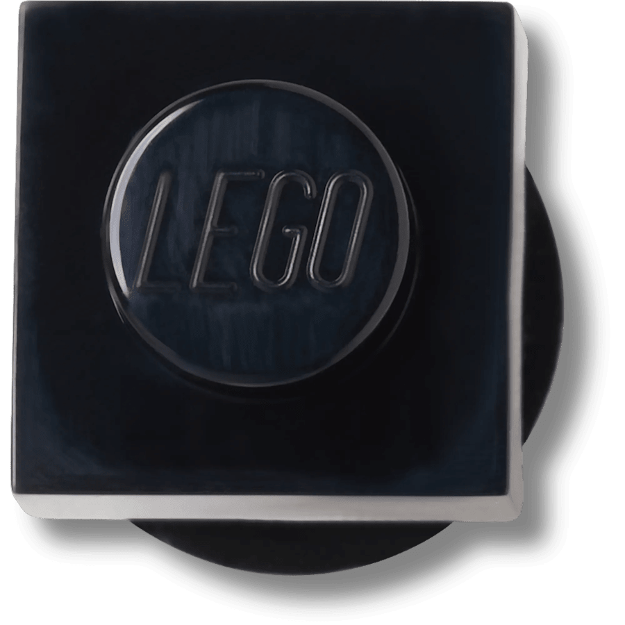 LEGO 10019738 Dark Grey Tile 1x1 Jibbitz box