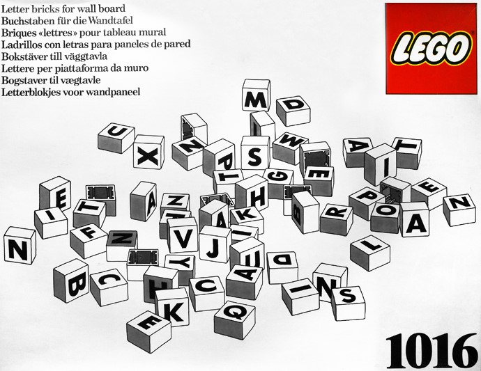 Main image of LEGO Letter Bricks for Wall Board (1016-1)