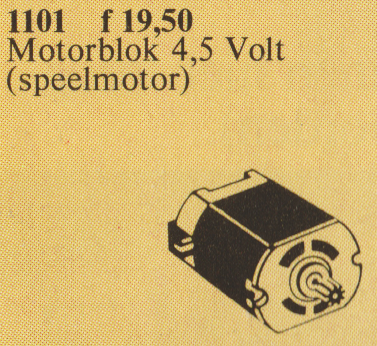 Main image of LEGO Replacement 4.5V Motor (1101-1)