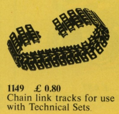 Main image of LEGO Bulldozer Chainlinks (1149-2)