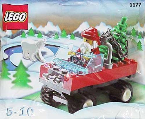 Main image of LEGO Santa In Truck with Polar Bear (1177-1)