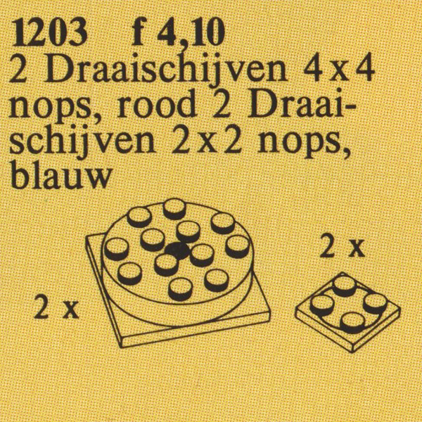 LEGO Turntables (4 x 4), Turntables (2 x 2)