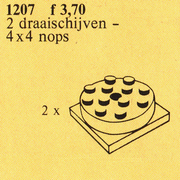 LEGO Turntables (4 x 4), Red