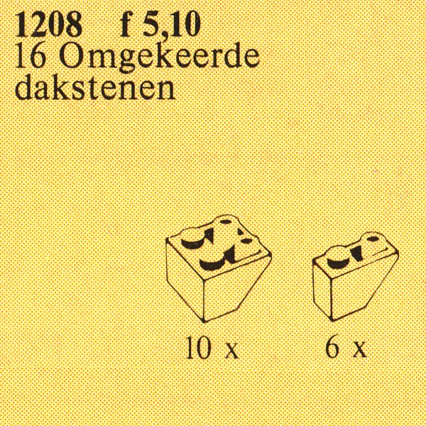 LEGO Inverted Slope Bricks, Assorted, Red
