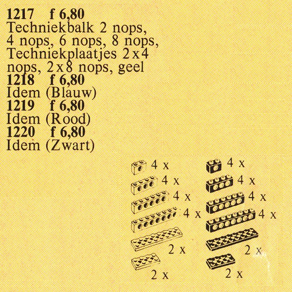 LEGO TECHNIC Beams & Plates [Red]