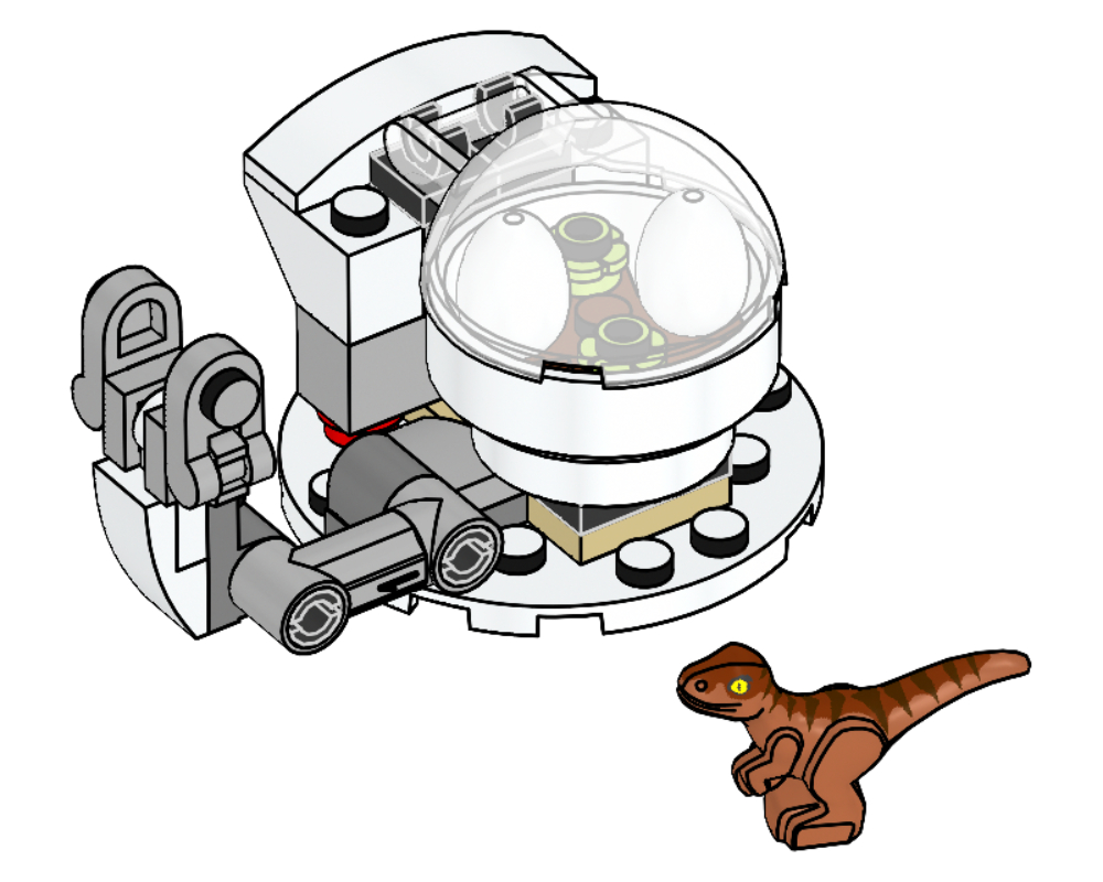LEGO Raptor with Breeding Station