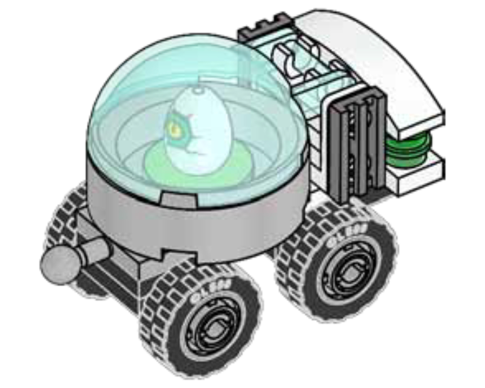 Main image of LEGO Mobile Incubator with Egg (122407-1)