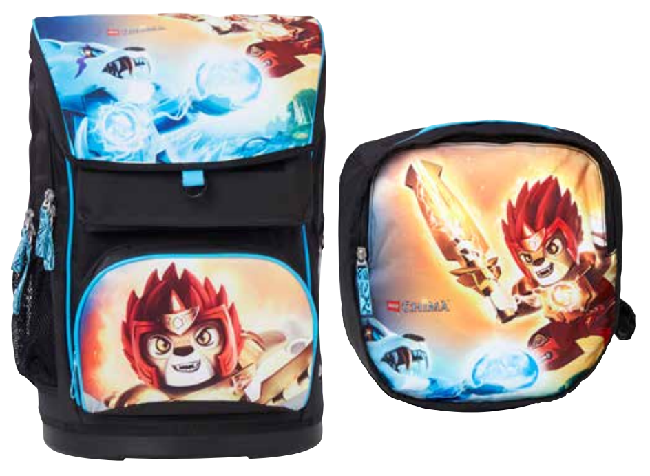 LEGO Legends of Chima Fire and Ice Large Backpack with Gym Bag