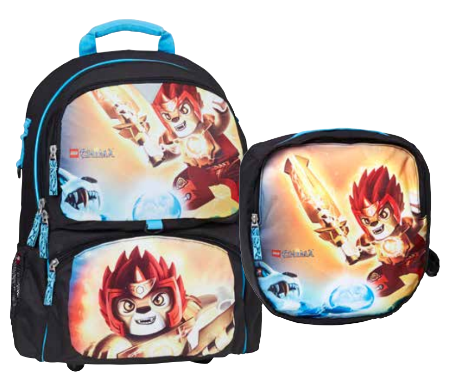 LEGO Legends of Chima Fire and Ice Backpack with Gym Bag