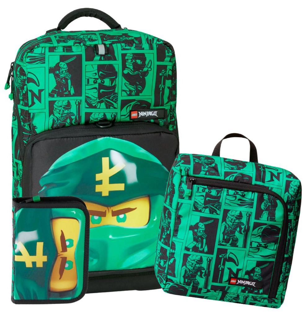 LEGO Ninjago Lloyd Backpack with Gym Bag and Pencil Case
