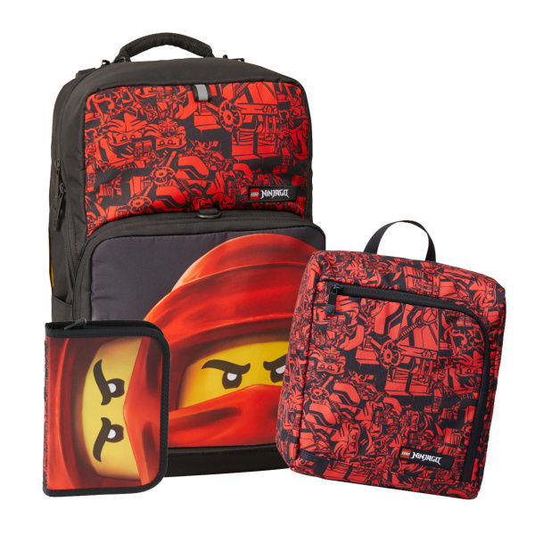 LEGO Ninjago Kai Backpack with Gym Bag and Pencil Case