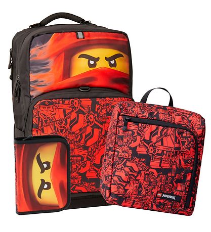 LEGO Ninjago Kai Backpack with Gym Bag and Pencil Case