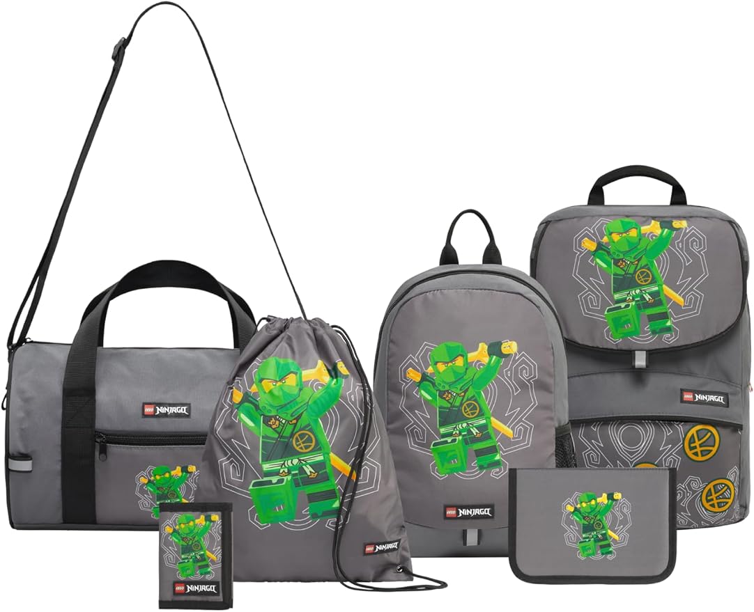 LEGO 203032408 Ninjago Green School Bag Set of 6 box