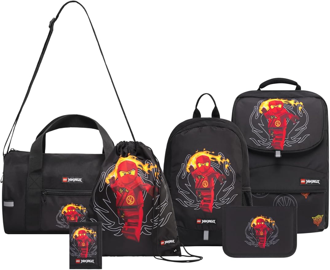 LEGO 203032409 Ninjago Red School Bag Set of 6 box