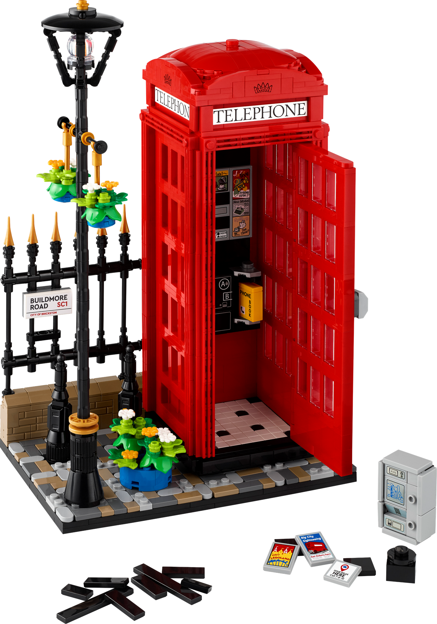 Main image of LEGO Red London Telephone Box (21347-1)