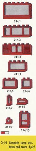 Main image of LEGO Ten Windows and Doors, White (214-3)