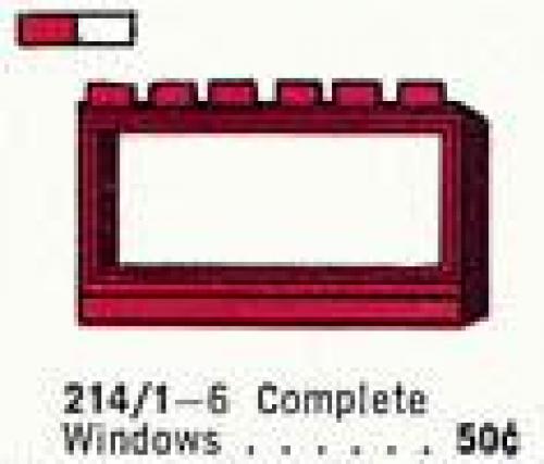 LEGO 1 x 6 x 3 Window with Frame