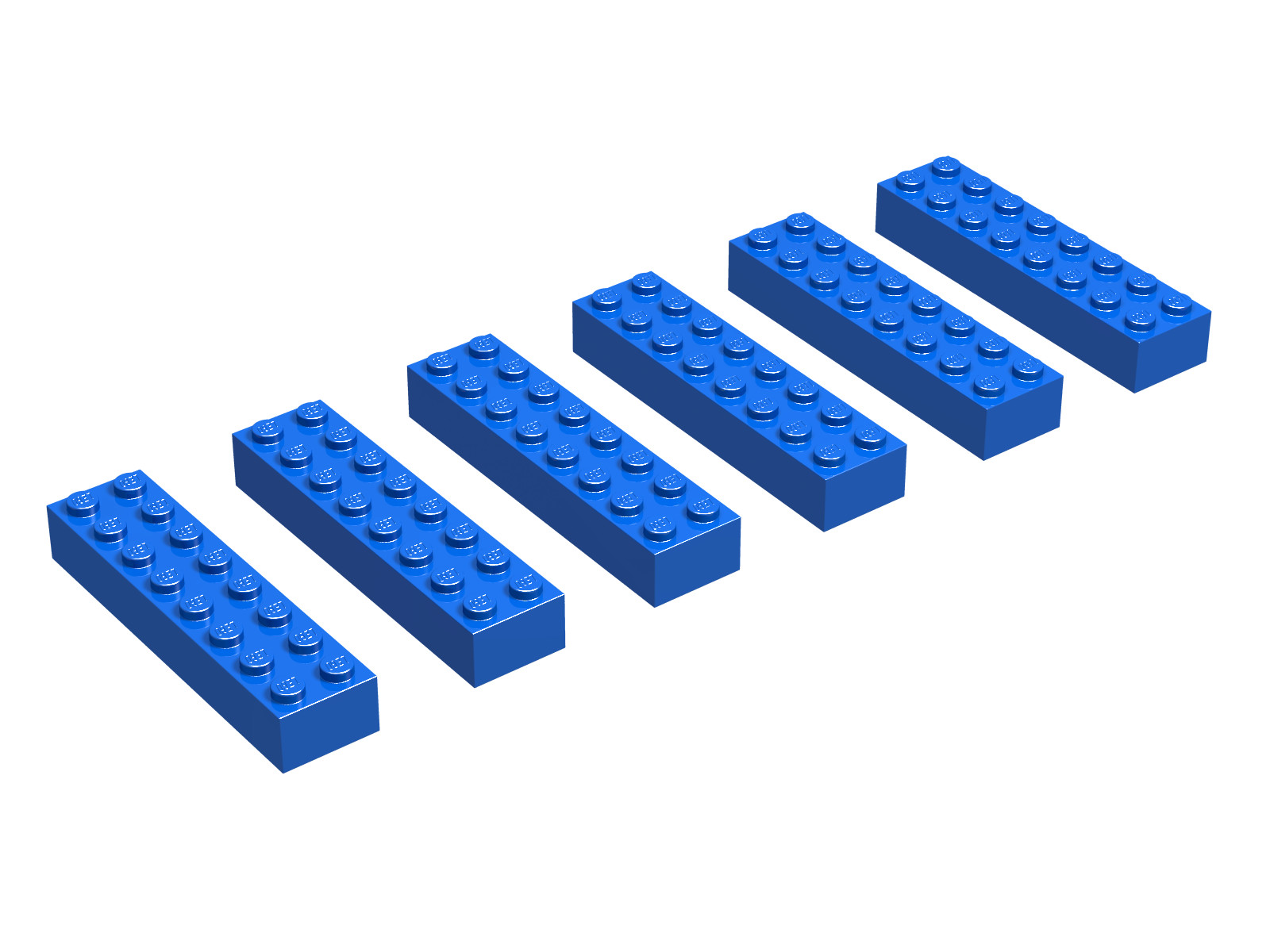 LEGO 2 x 8 Bricks, Blue (EUR/UK/AUS)