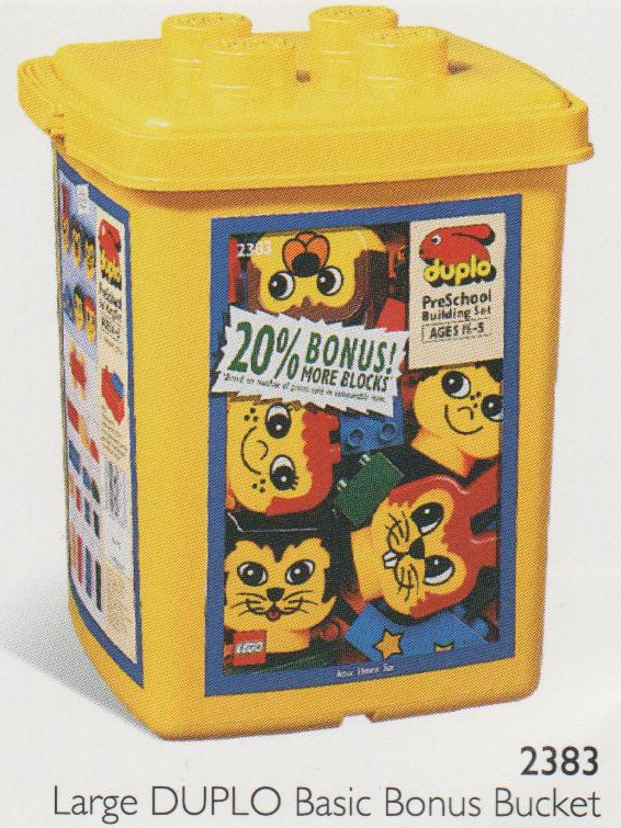 LEGO 2383 Large DUPLO Basic Bonus Bucket