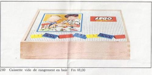 LEGO Wooden Storage Box Large, Empty