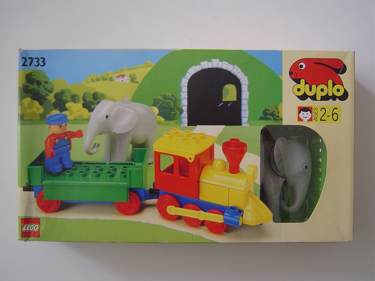 Main image of LEGO Push-Along Play Train (with Elephant) (2733-1)