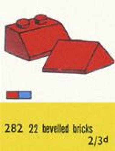 LEGO 2 x 2 Sloping Roof Bricks, Blue