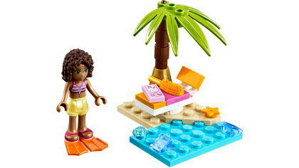 Main image of LEGO Andrea's Beach Lounge (30114-1)