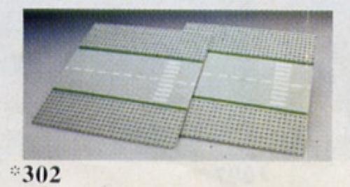 Main image of LEGO Straight Road Plates (with crosswalk) (302-2)