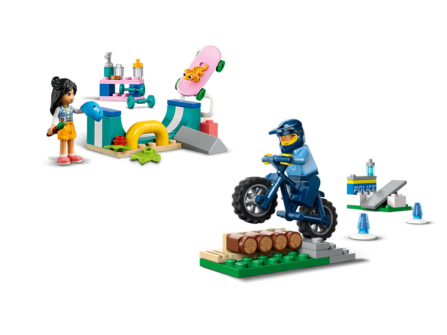 Main image of LEGO Police Bicycle Training & Skate Ramp (30638-2)