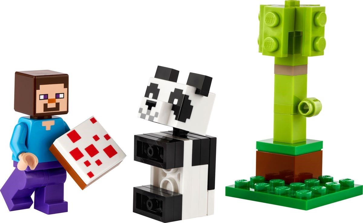 Main image of LEGO Steve and Baby Panda (30672-1)