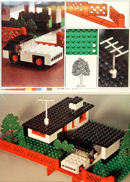 Main image of LEGO House with Mini Wheel Car (345-1)