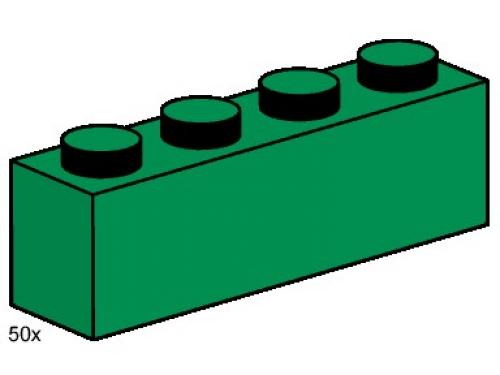 LEGO 1 x 4 Dark Green Bricks