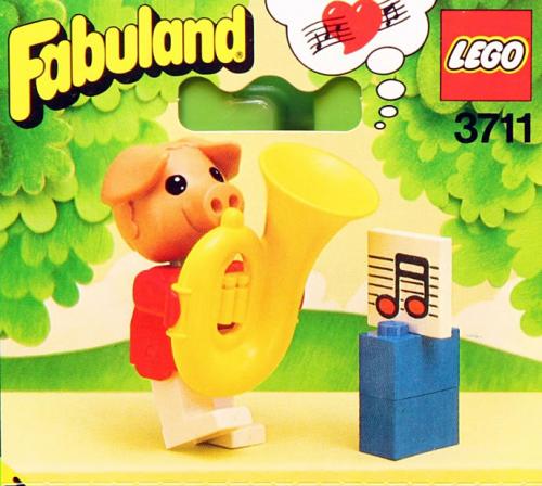 Main image of LEGO Pierre Pig and His Tuba (3711-1)