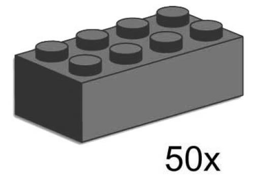 LEGO 2 x 4 Dark Gray Bricks